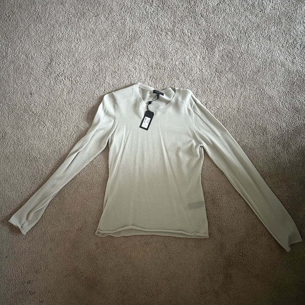 NWT rag & bone grey viscose crewneck - size M